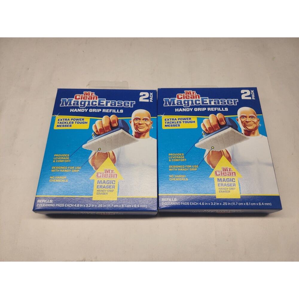Mr. Clean Magic Eraser Refill for Handy Grip 2 Pack of 2 White